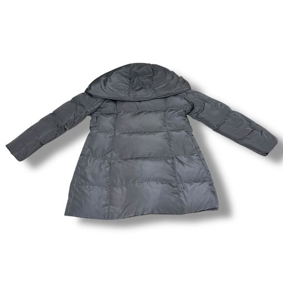 Cole Haan Women’s Signature Pillow Collar Puffer Coat Size Large Carbon Grey - Picture 4 of 9